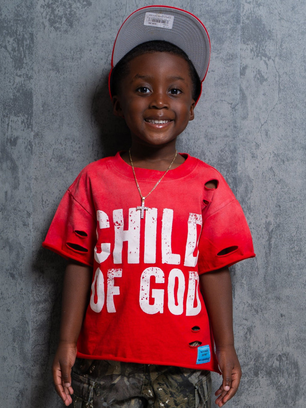 KIDS COG TEE RED
