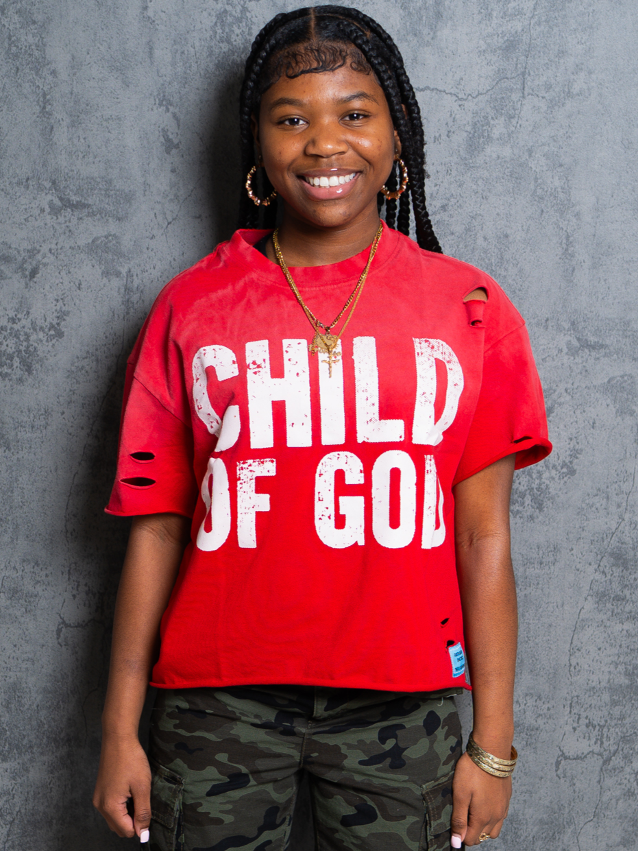 KIDS COG TEE RED