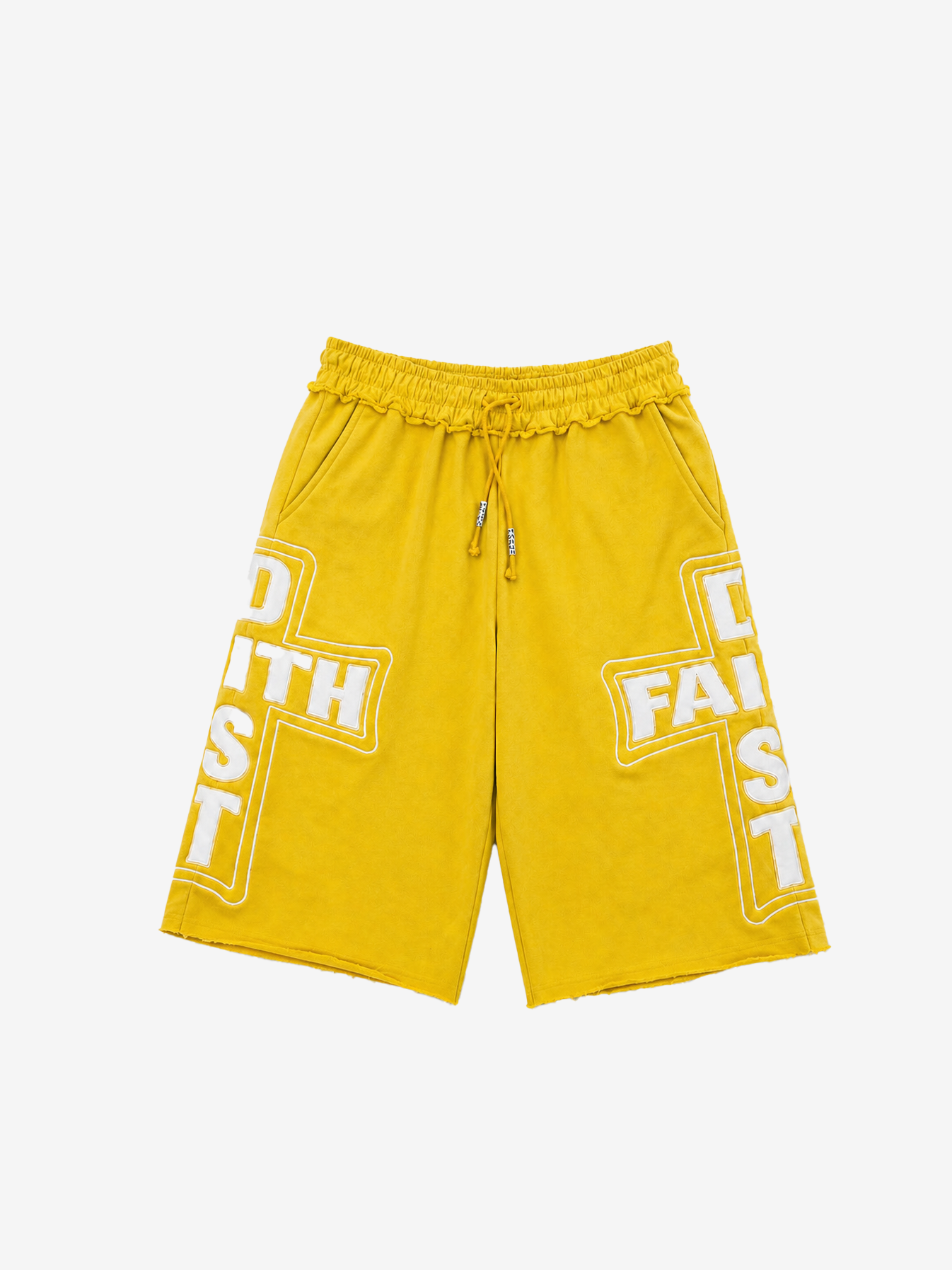 YELLOW COZY DISTRICT SHORTS