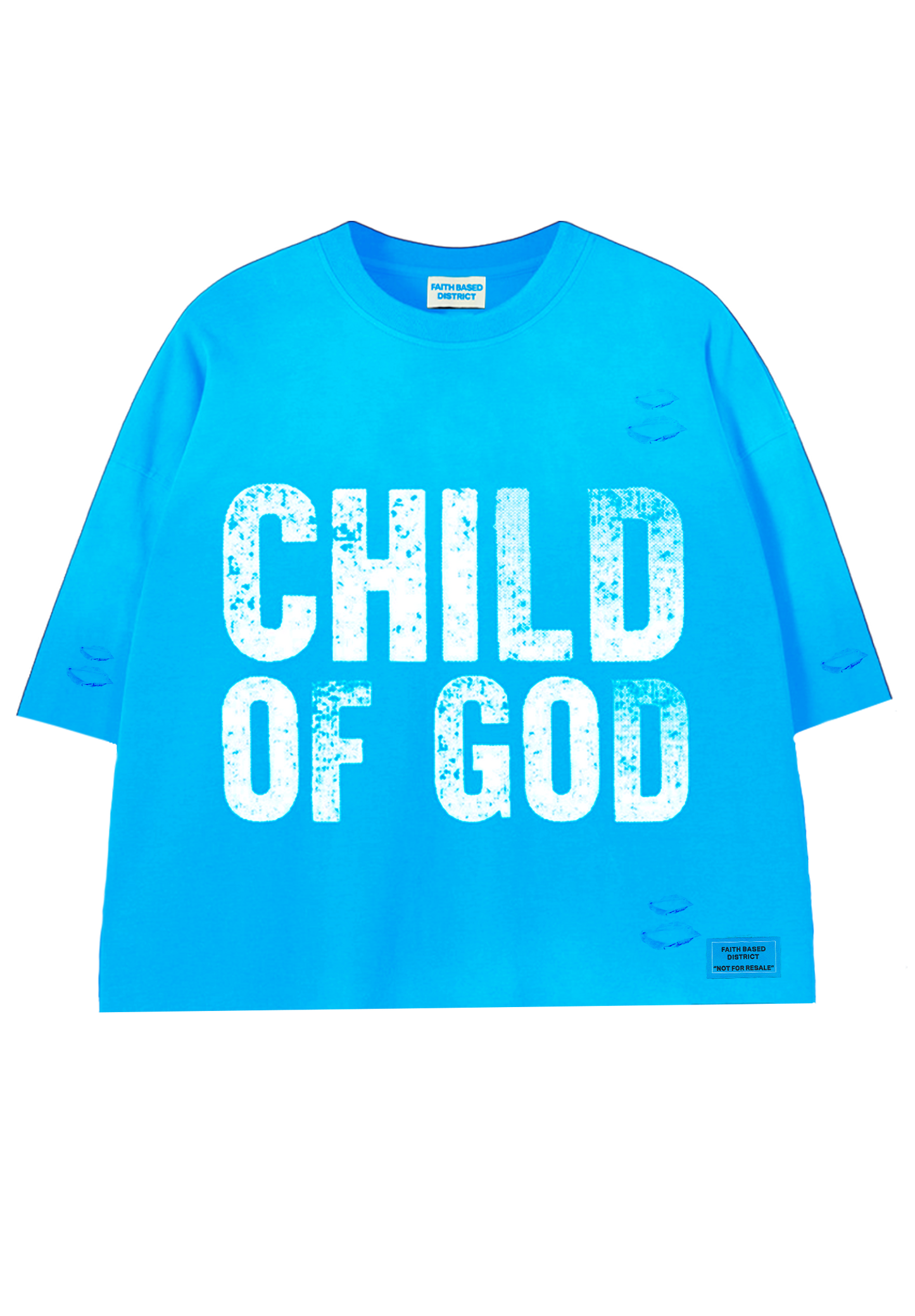 LIGHT BLUE COG TEE