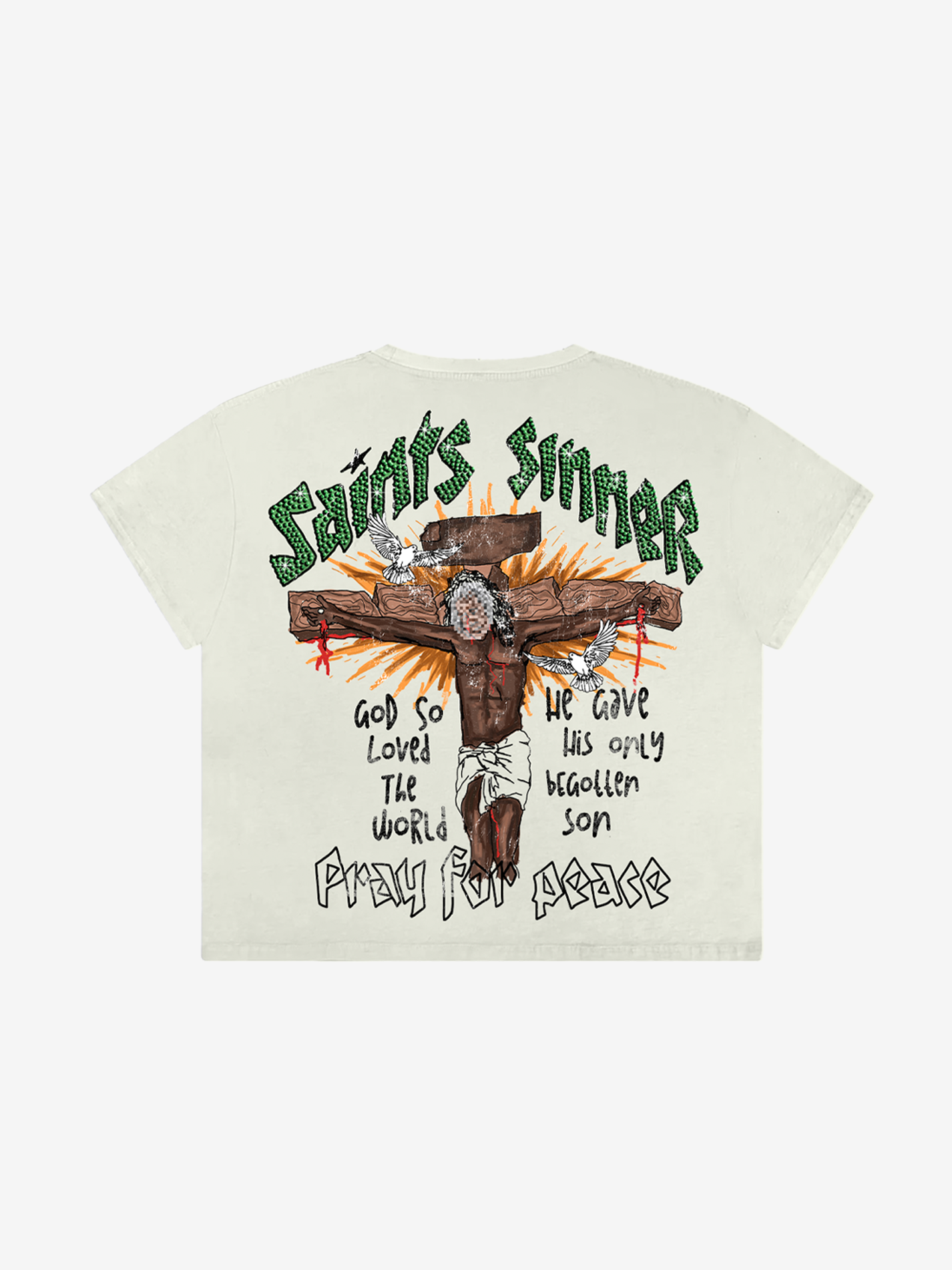 Cream Saint War Tee