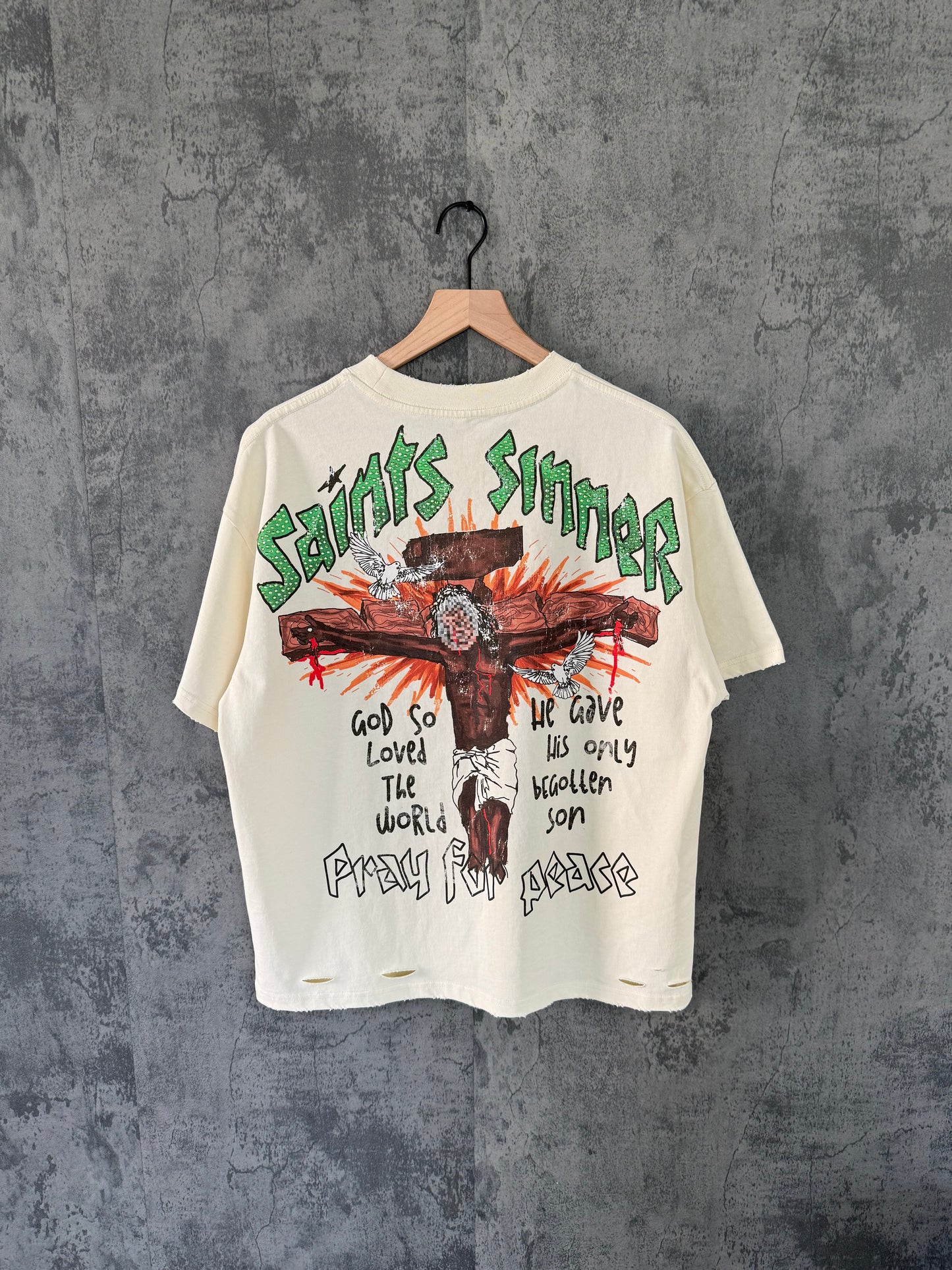 Cream Saint War Tee