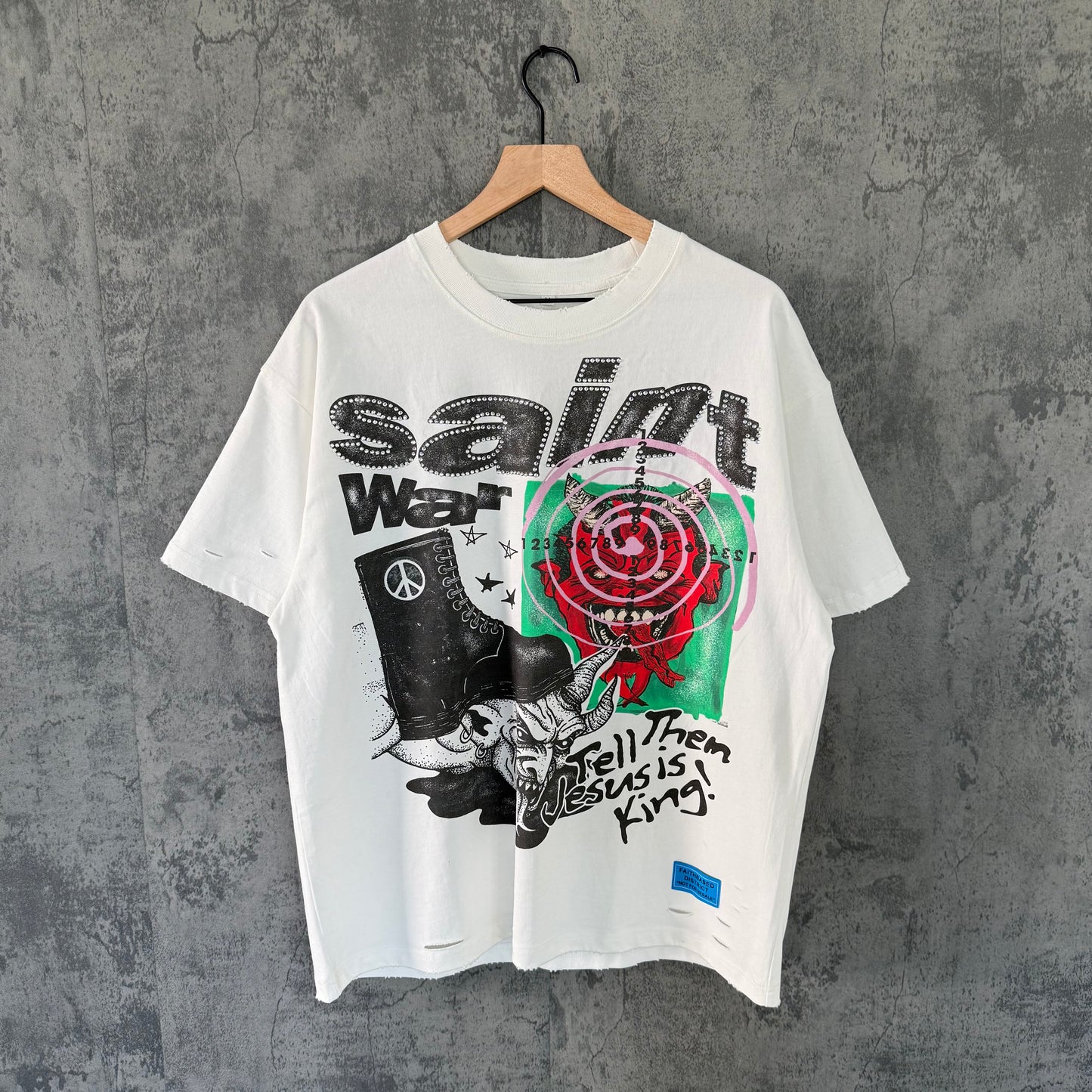 White Saint War Tee