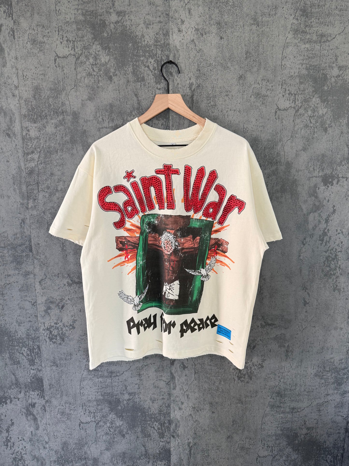 Cream Saint War Tee