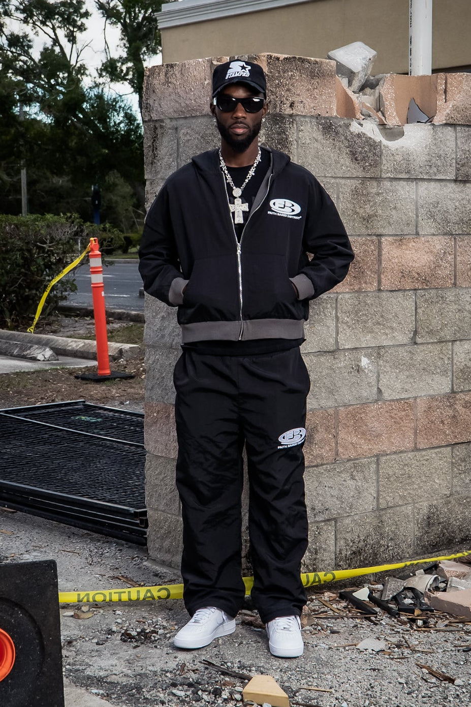 Ash Grey/Black Faith Tech Sweats