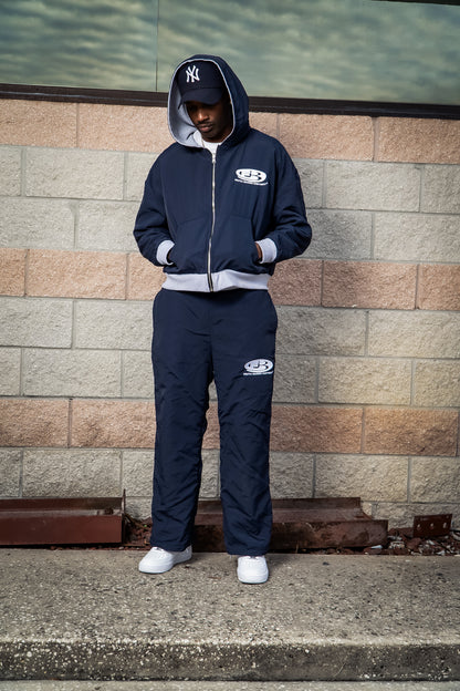 Heather Grey/Navy Faith Tech Zip