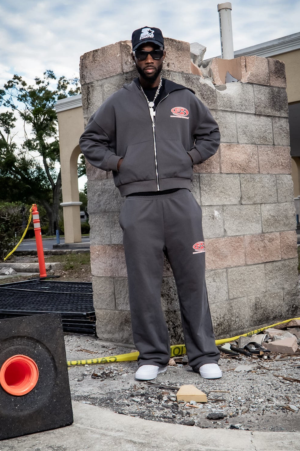 Ash Grey/Black Faith Tech Sweats