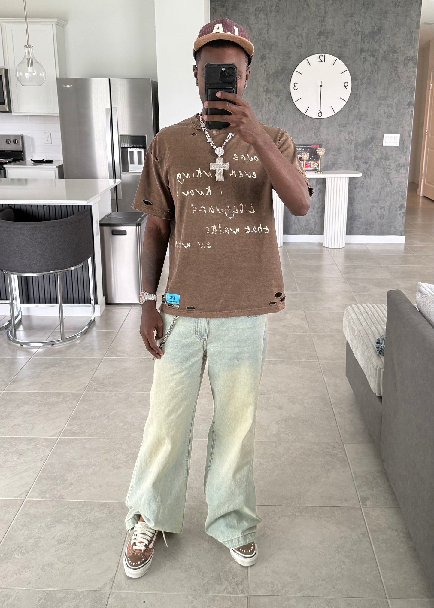 Brown Lifeguard Tee
