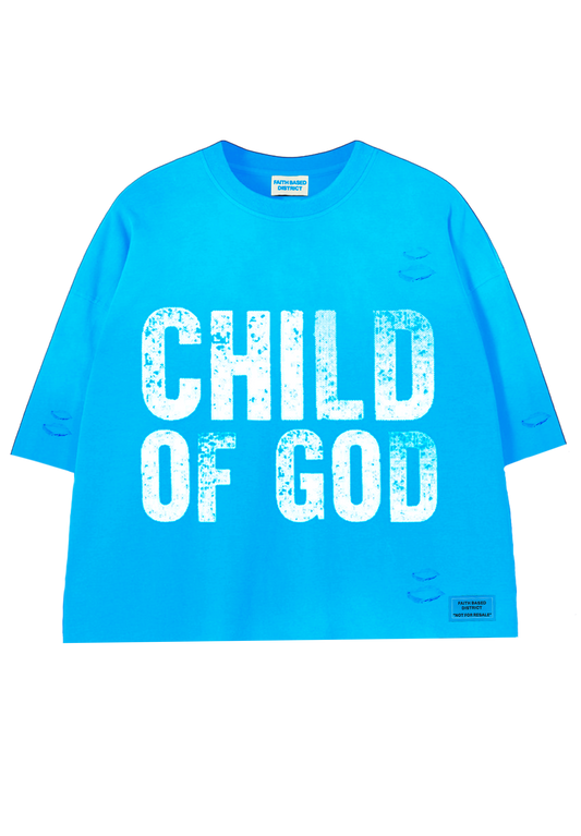 LIGHT BLUE COG TEE