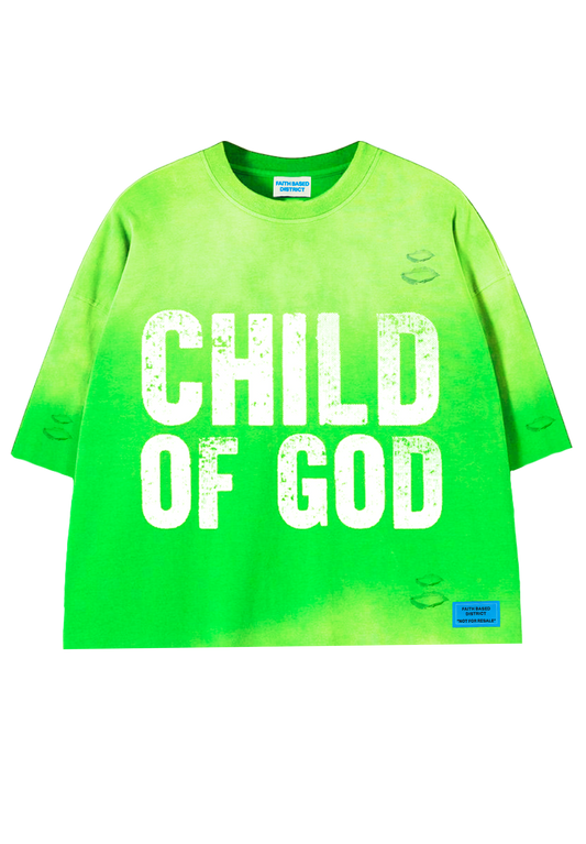 LIME GREEN COG TEE