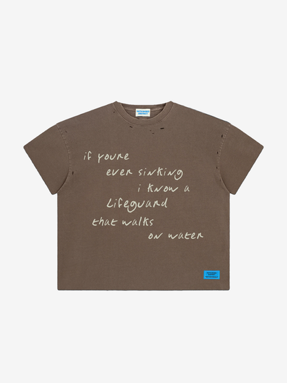 Brown Lifeguard Tee