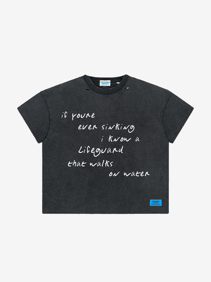 Black Lifeguard Tee