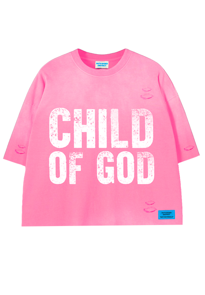 LIGHT PINK COG TEE