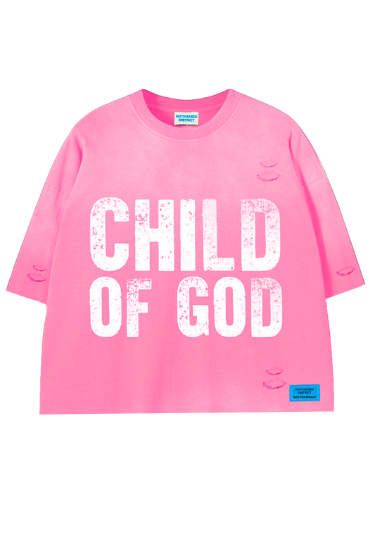LIGHT PINK COG TEE