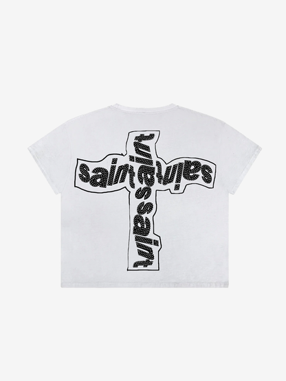 White Saint War Tee
