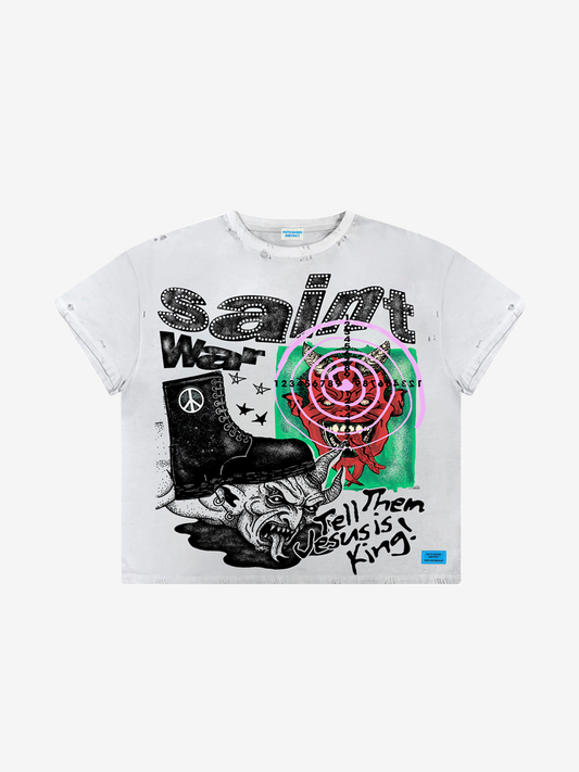 White Saint War Tee